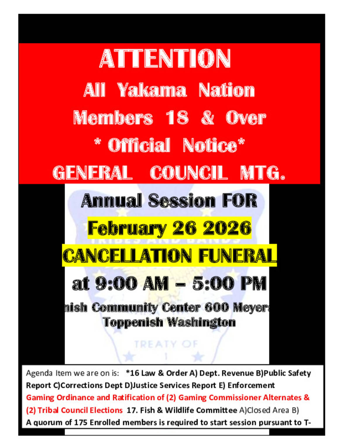 GC Cancel Funeral* 